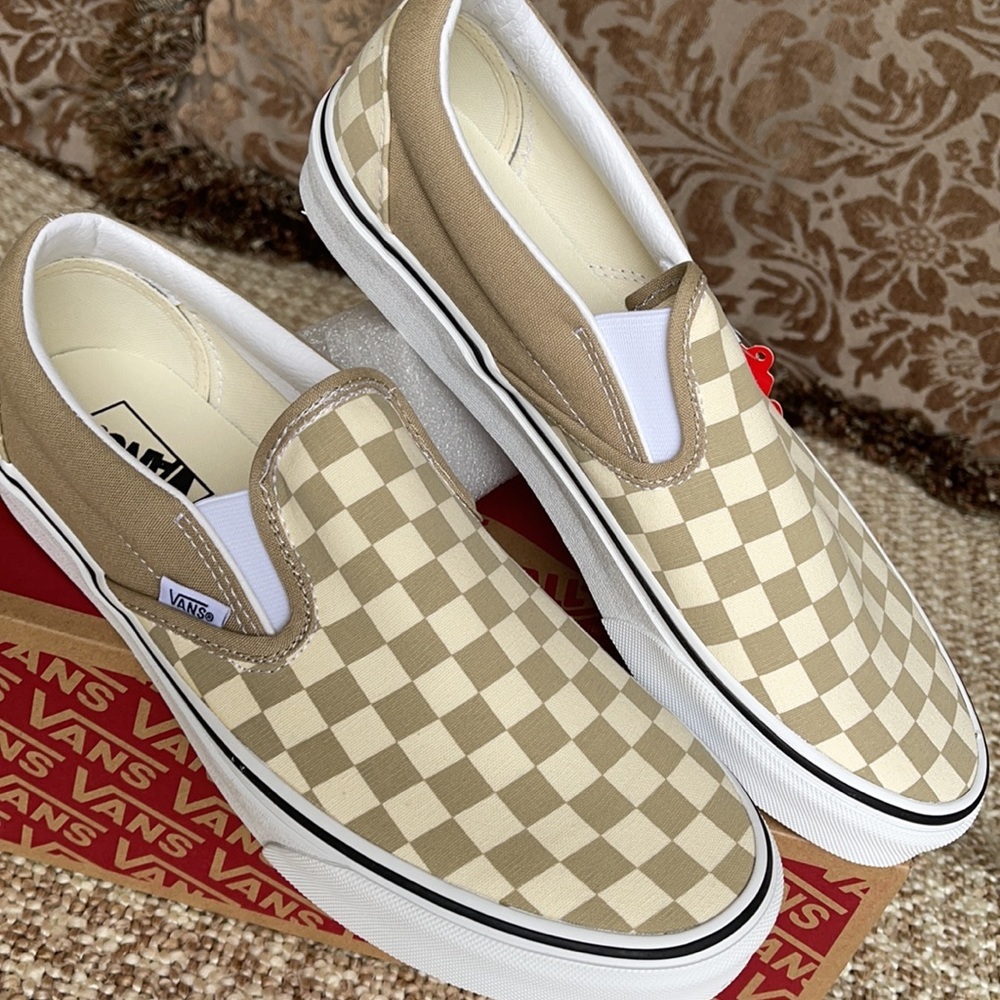 Vans Classic Slip-On Checkerboard Incens/Trwht Men